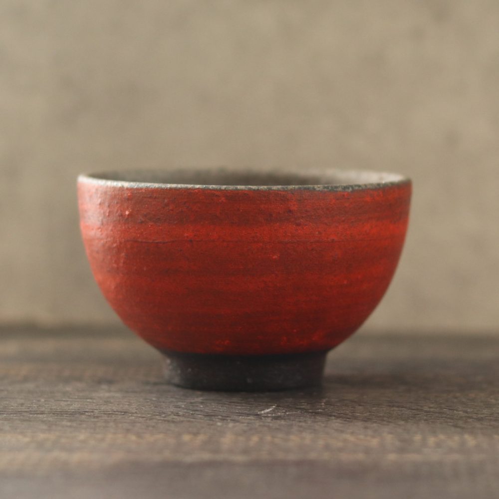 RINHA BONSAI オリジナル 信楽焼の丸鉢（RINHA RED）M